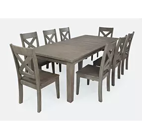 Outer Banks Driftwood Gray 9 Piece Dining Set