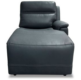 Sawyer Marine Leather 68" RAF Power Reclining Chaise with Power Headrest and Lumbar