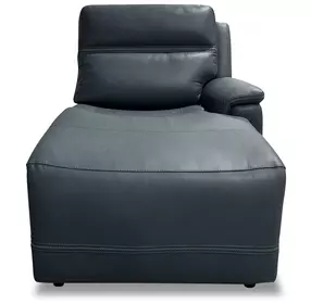 Sawyer Marine Leather 68" RAF Power Reclining Chaise with Power Headrest and Lumbar