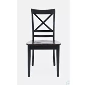 Asbury Park Black Cross Back Side Chair Set of 2