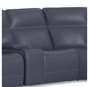 Sawyer Marine Leather Zero Gravity Armless Power Recliner with Power Headrest and Lumbar