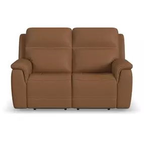 Sawyer Harvest Leather 64" Zero Gravity Power Reclining Loveseat with Power Lumbar and USB Charging