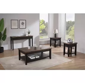 Ashford Black and Brown Occassional Table Set