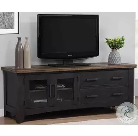Ashford Black And Rustic Walnut 60" TV Stand