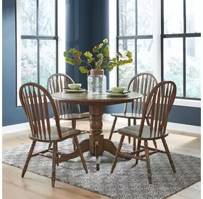 Carolina Crossing Antique Honey 5 Piece Drop Leaf Dining Set