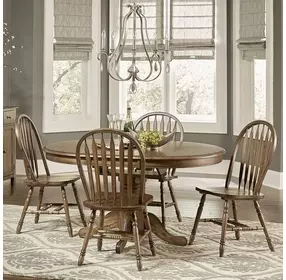 Carolina Crossing Antique Honey 5 Piece Extendable Dining Set