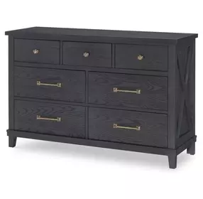 Flatiron Midnight 7 Drawer Dresser