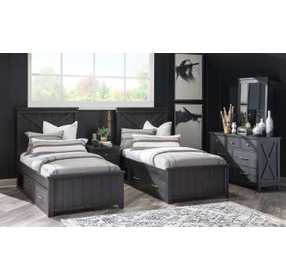 Flatiron Midnight Youth Panel Bedroom Set