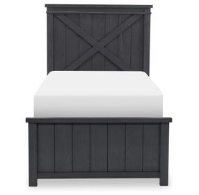 Flatiron Midnight Twin Panel Bed
