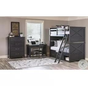 Flatiron Midnight Youth Bunk Bedroom Set