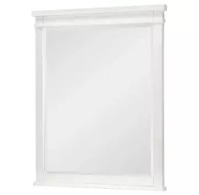 Flatiron Aged White Rectangular Dresser Mirror