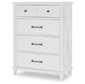 Flatiron Aged White 4 Drawer Youth Chest