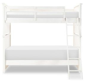 Flatiron Aged White Twin Over Twin Bunk Bed