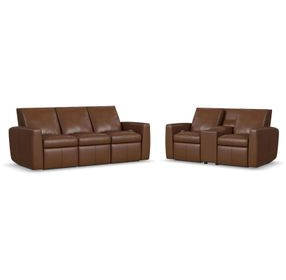 Aria Sedona Brown Zero Gravity Power Reclining Living Room Set