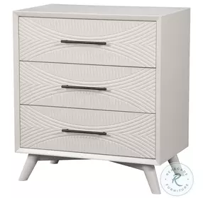 Tranquility White 3 Drawer Small Chest