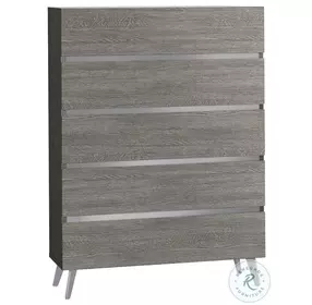 Victoria Anthracite Melamine Gray Marble Chest