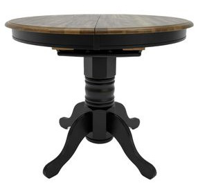 Savannah Crossing Antique Honey and Black 57" Extendable Rectangular Gathering Table