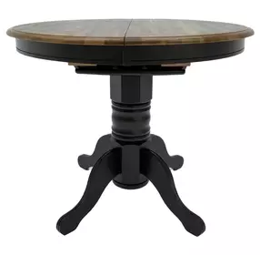 Carolina Crossing Antique Honey and Black 57" Extendable Rectangular Gathering Table