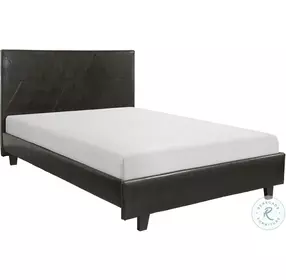 Deleon Brown California King Upholstered Platform Bed