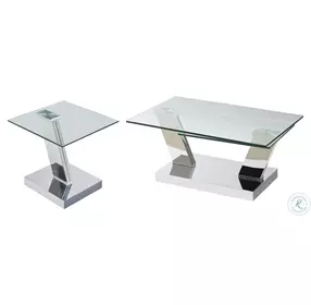 Houston Chrome Occasional Table Set