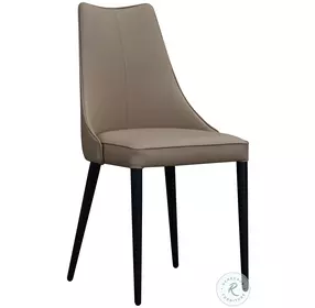 Bosa Tan and Black Dining Chair Set of 2
