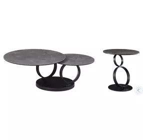 Dallas Black Occasional Table Set