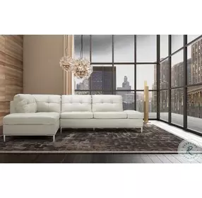Leonardo Silver Grey Chaise LAF Sectional