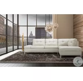 Leonardo Silver Grey Chaise RAF Sectional