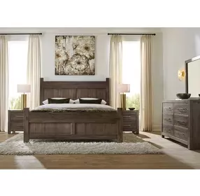 Joinery Espresso Oak Poster Bedroom Set