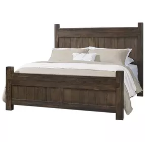 Joinery Espresso Oak King Poster Bed