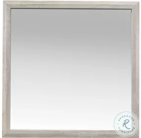 Nashville Antique White And Brown Mirror