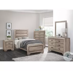 Beechnut Natural Youth Panel Bedroom Set