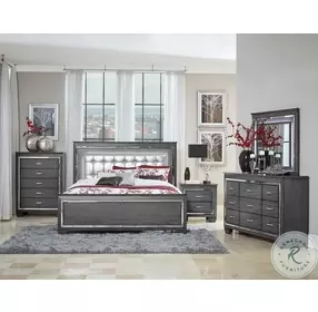 Allura Gray Youth Panel Bedroom Set