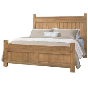 Joinery Natural Oak Queen Poster Bed