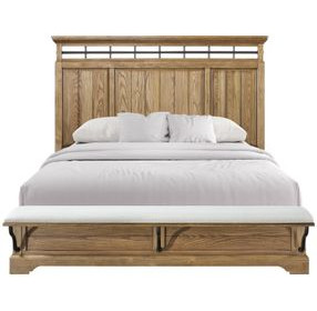 Clover Ridge Panel Bed with Bench