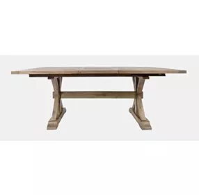 Carlyle Crossing Medium Brown 78" Extendable Rectangular Dining Table