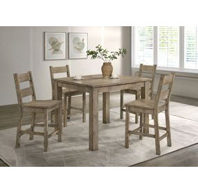 Cardova Vineyard Oak Square Counter Height Dining Room Set