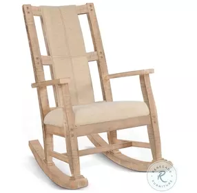 Cozy Luxe Beach Pebble Rocking Chair
