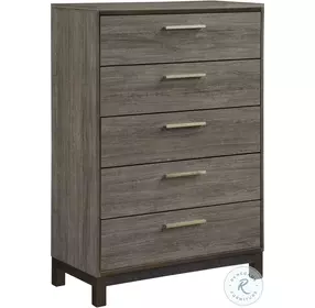 Vestavia Antique Gray And Dark Brown Chest