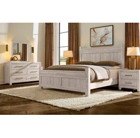 Joinery Washed White Oak Poster Bedroom Set