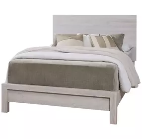Joinery Washed White Oak King Plank Panel Bed