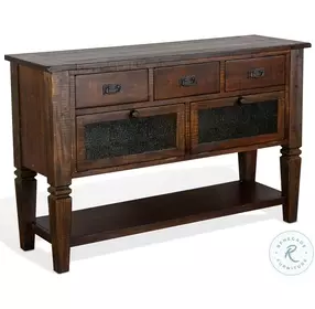 Havenstead Dark Brown 2 Door Server