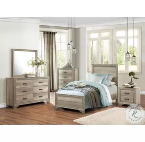 Lonan Rustic Youth Panel Bedroom Set