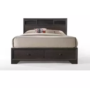 Madison II Espresso Queen Bookcase and Storage Bed