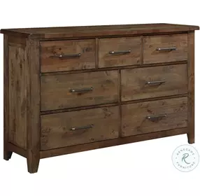 Jerrick Burnished Brown Dresser