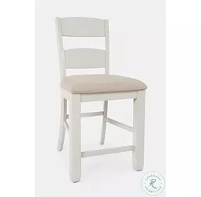 Dana Point Vintage White Ladderback Counter Height Stool Set Of 2