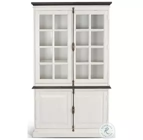 Heritage House White 4 Door Buffet and Hutch