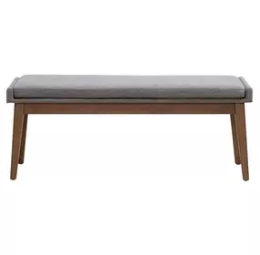 Smart Living Gray Upholstered 47" Dining Bench