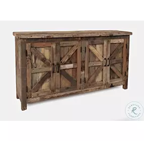 Eden Prairie Brown 4 Door Accent Cabinet