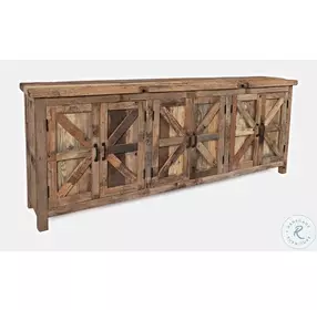 Eden Prairie Brown 6 Door Accent Cabinet